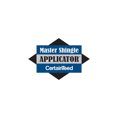 the master shingle applicator logo from certainteed