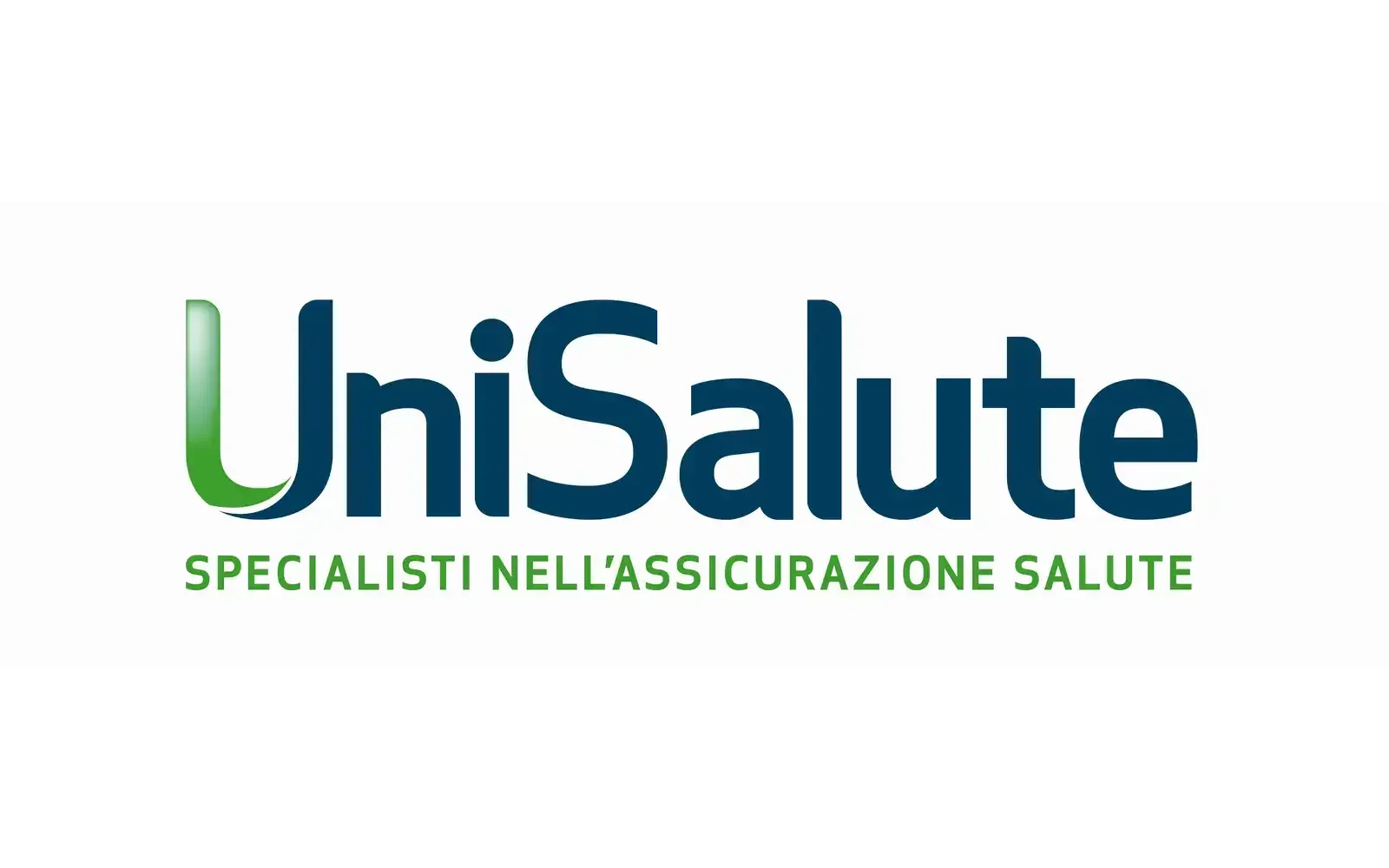 UniSalute logo in green and blue with the tagline “Specialisti nell’assicurazione salute”