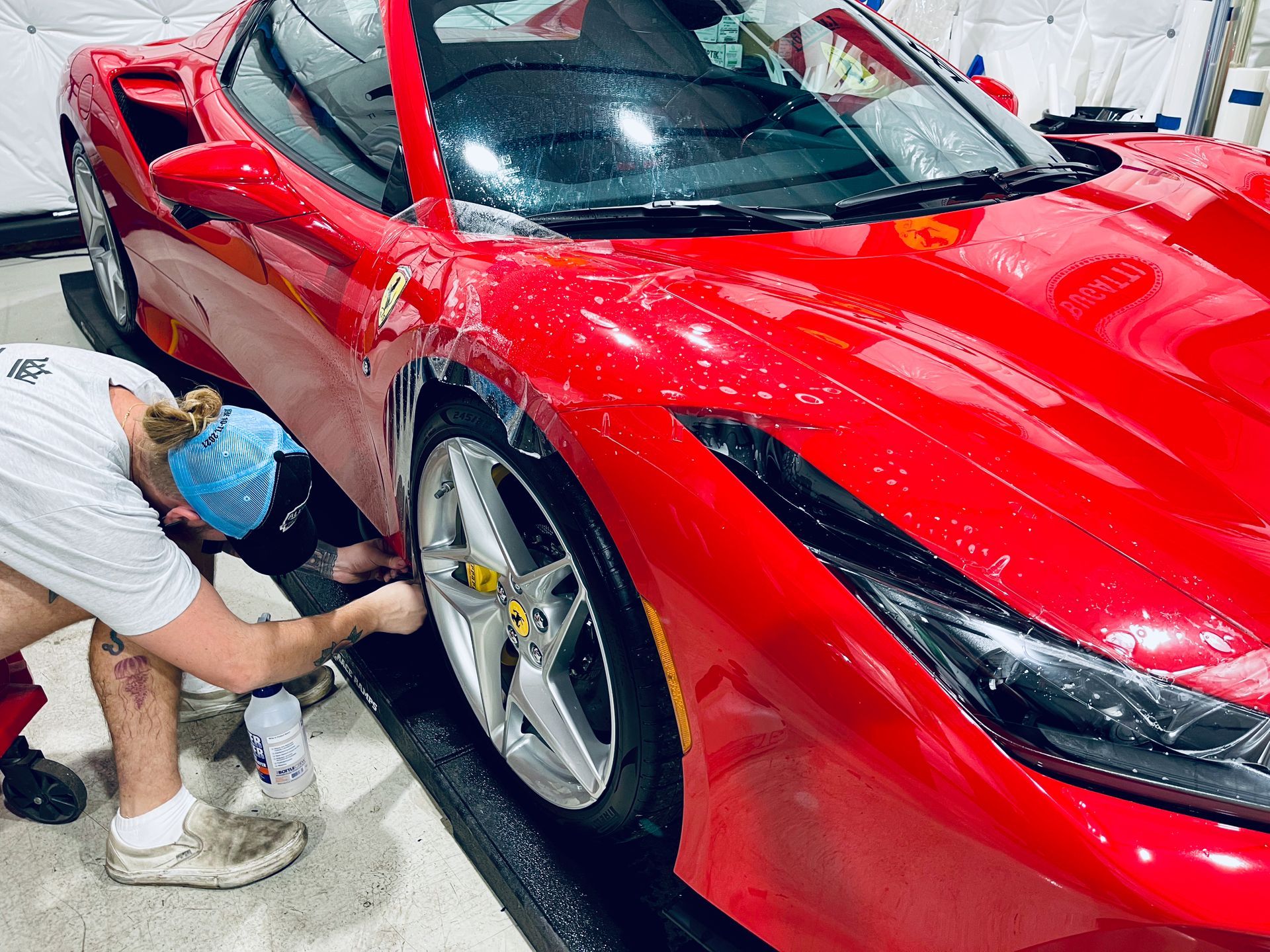 red car ppf