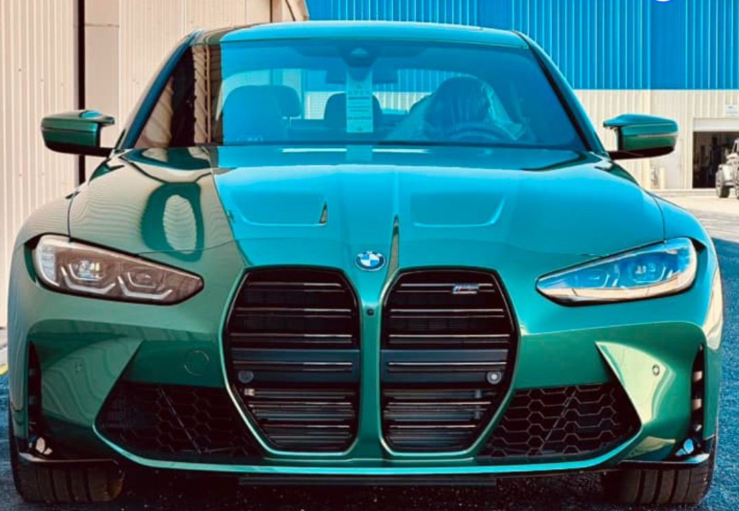 green bmw