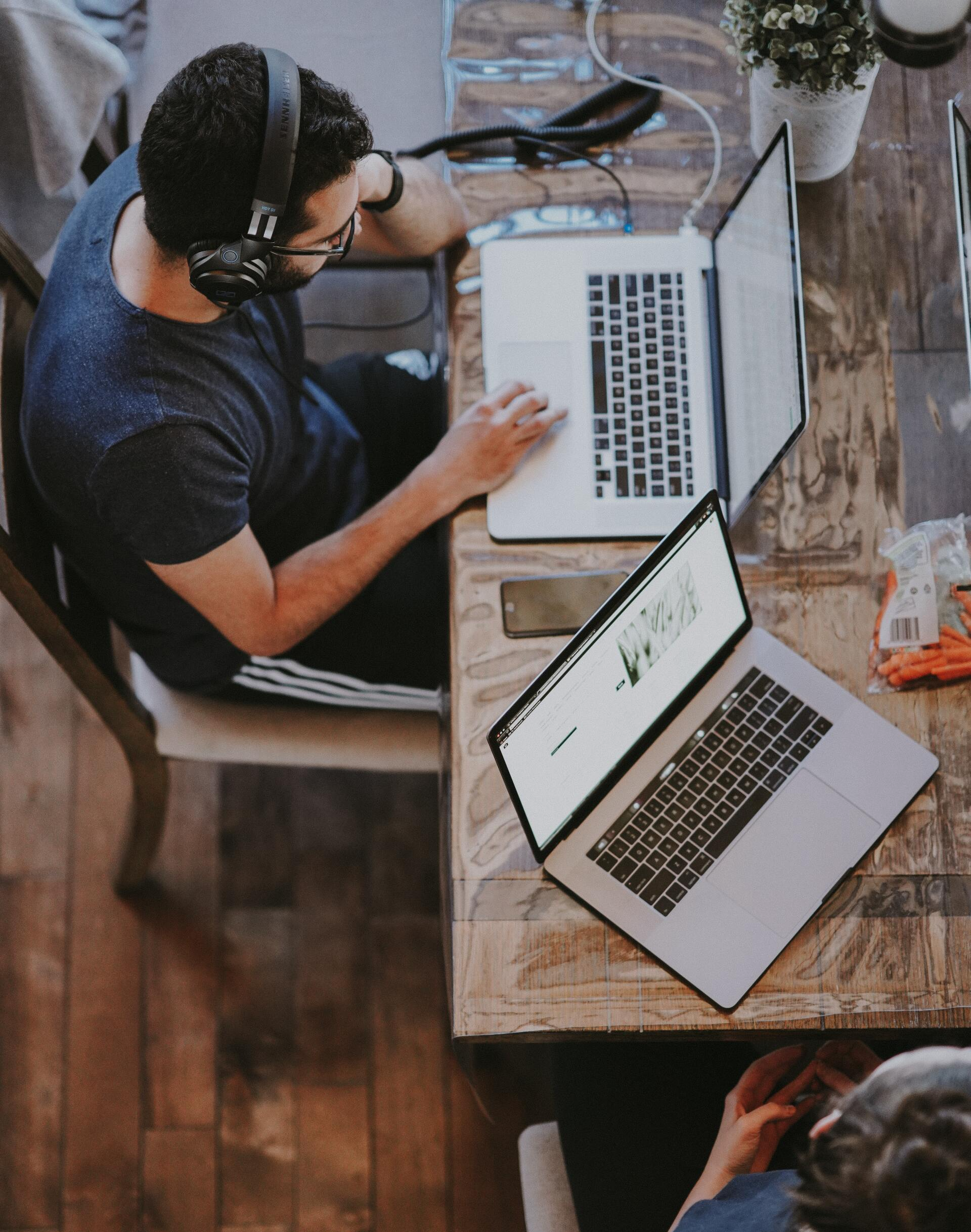 man at laptop