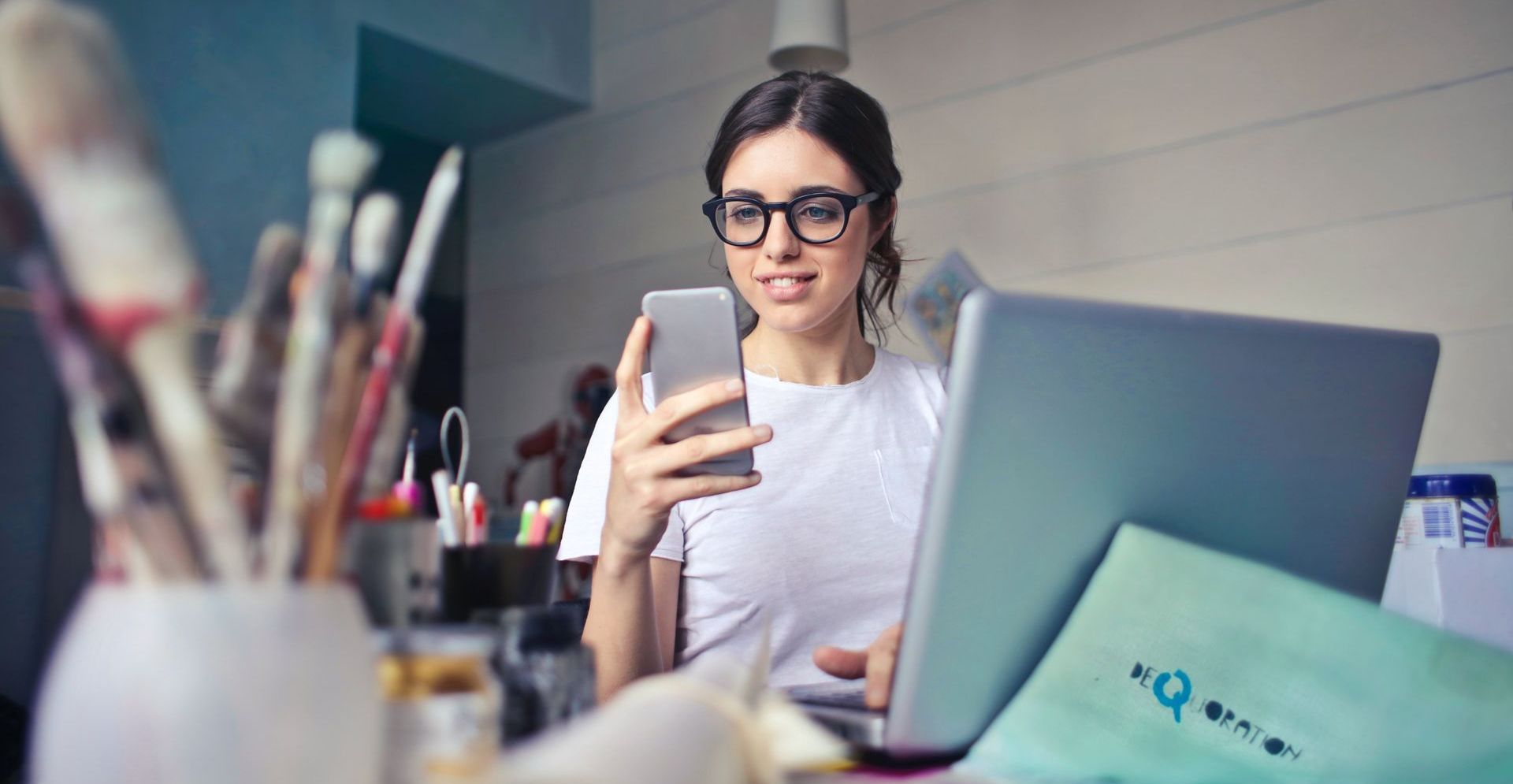 woman on phone