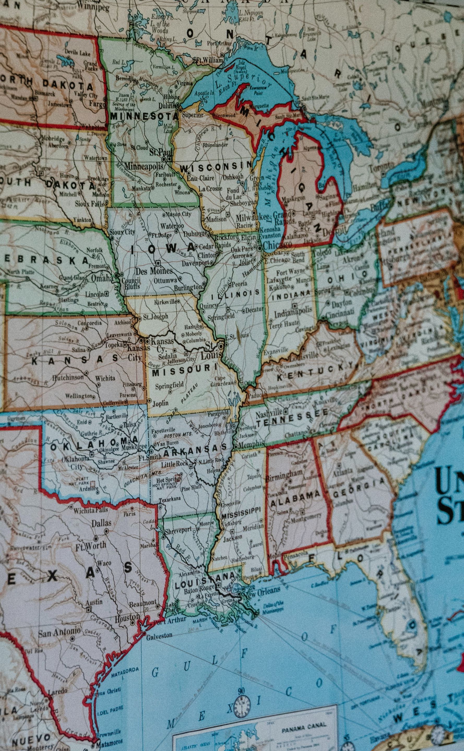 map of the us