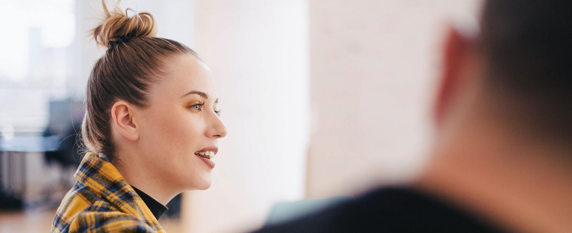 woman talking