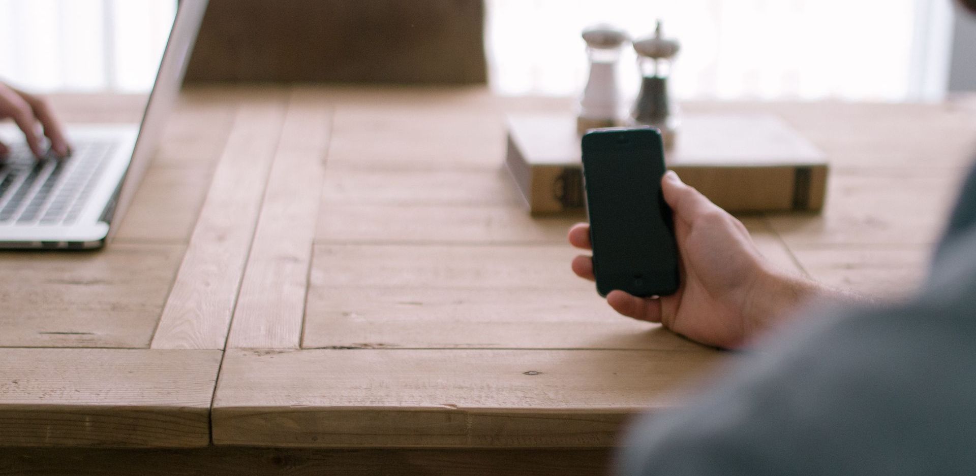 someone holding a phone