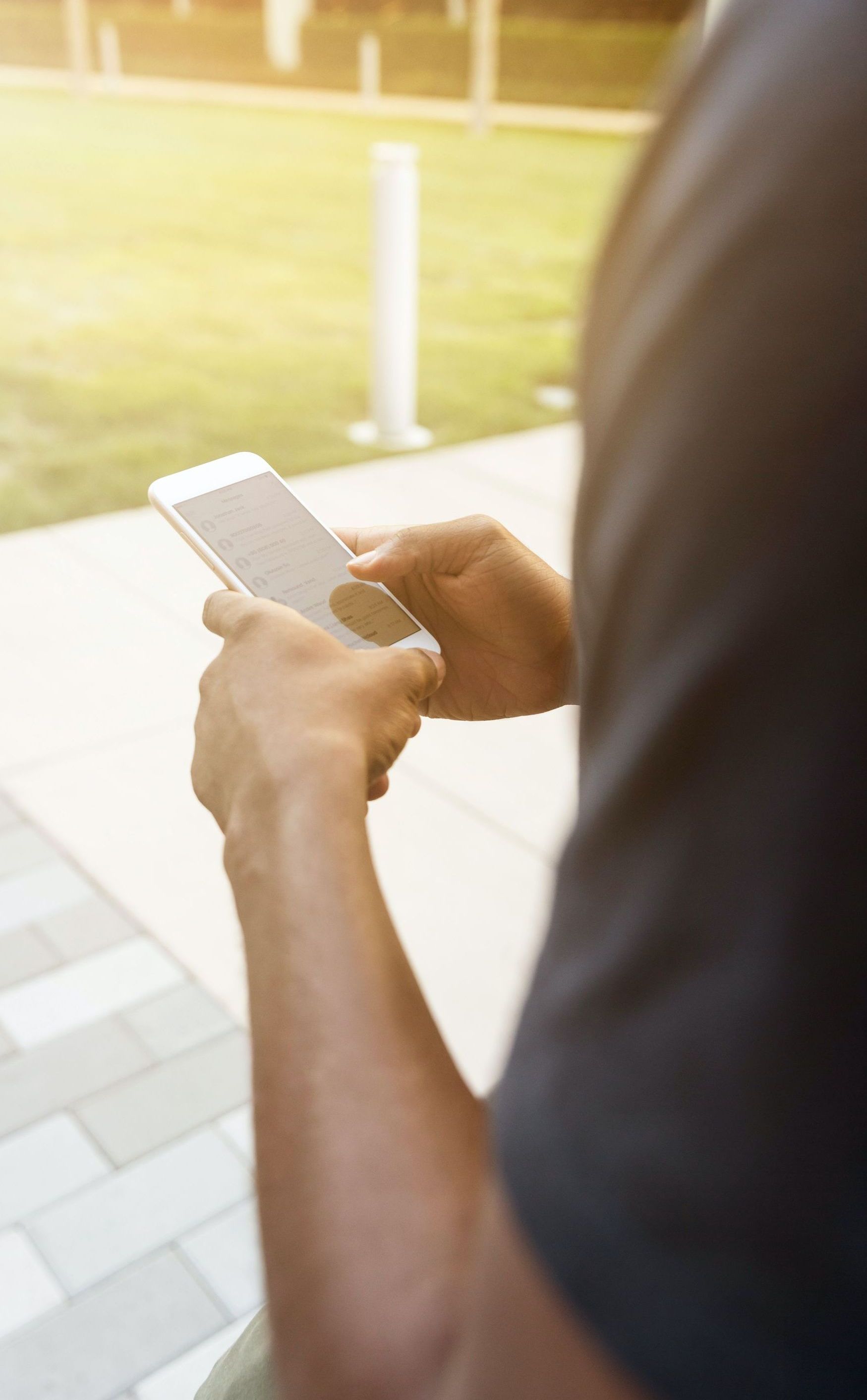 man on a cell phone