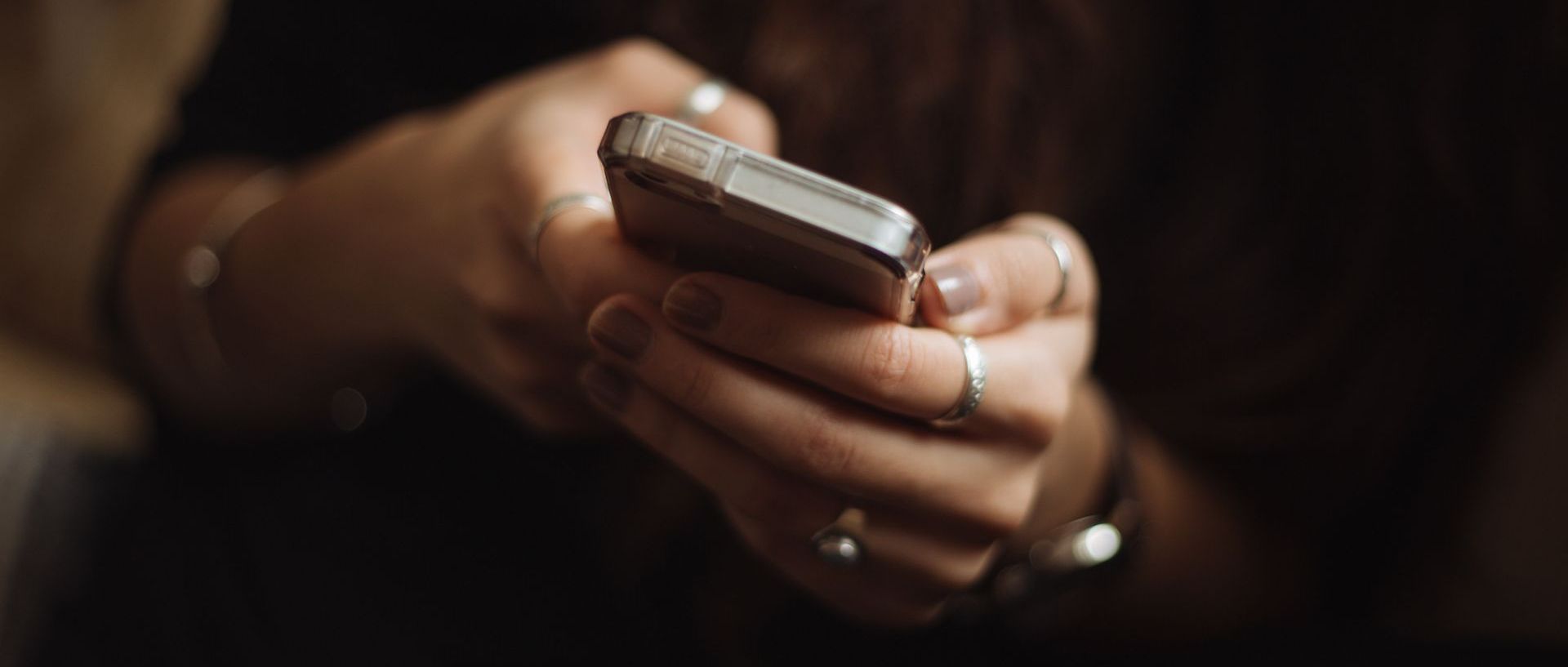 woman texting