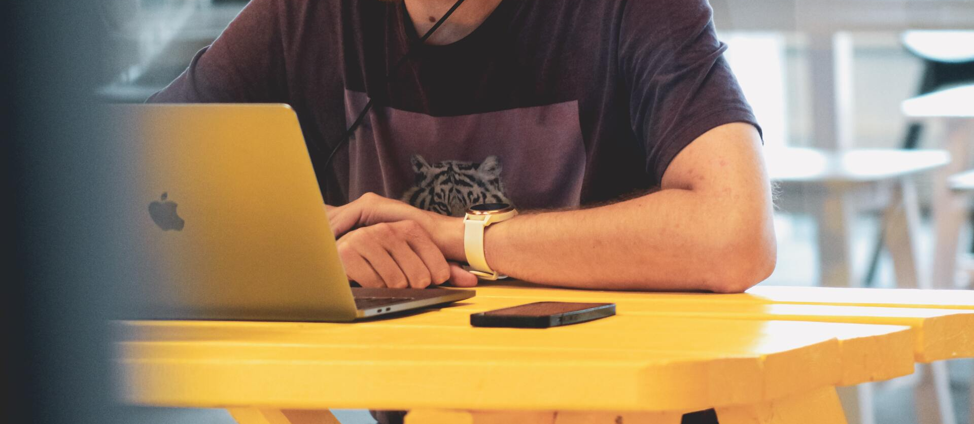 man on laptop