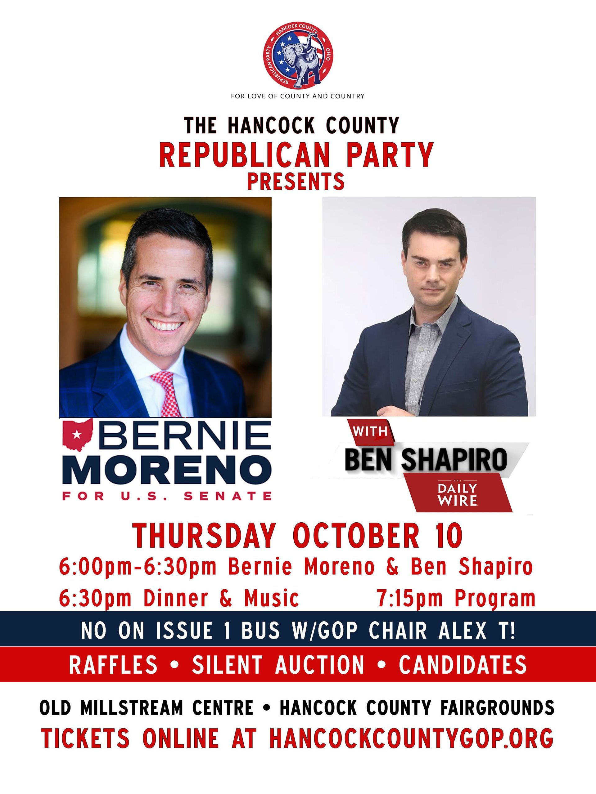 Fall Dinner with Ben Shapiro and Bernie Moreno
