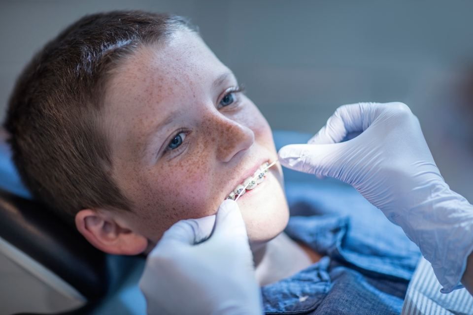 Bambino dal dentista