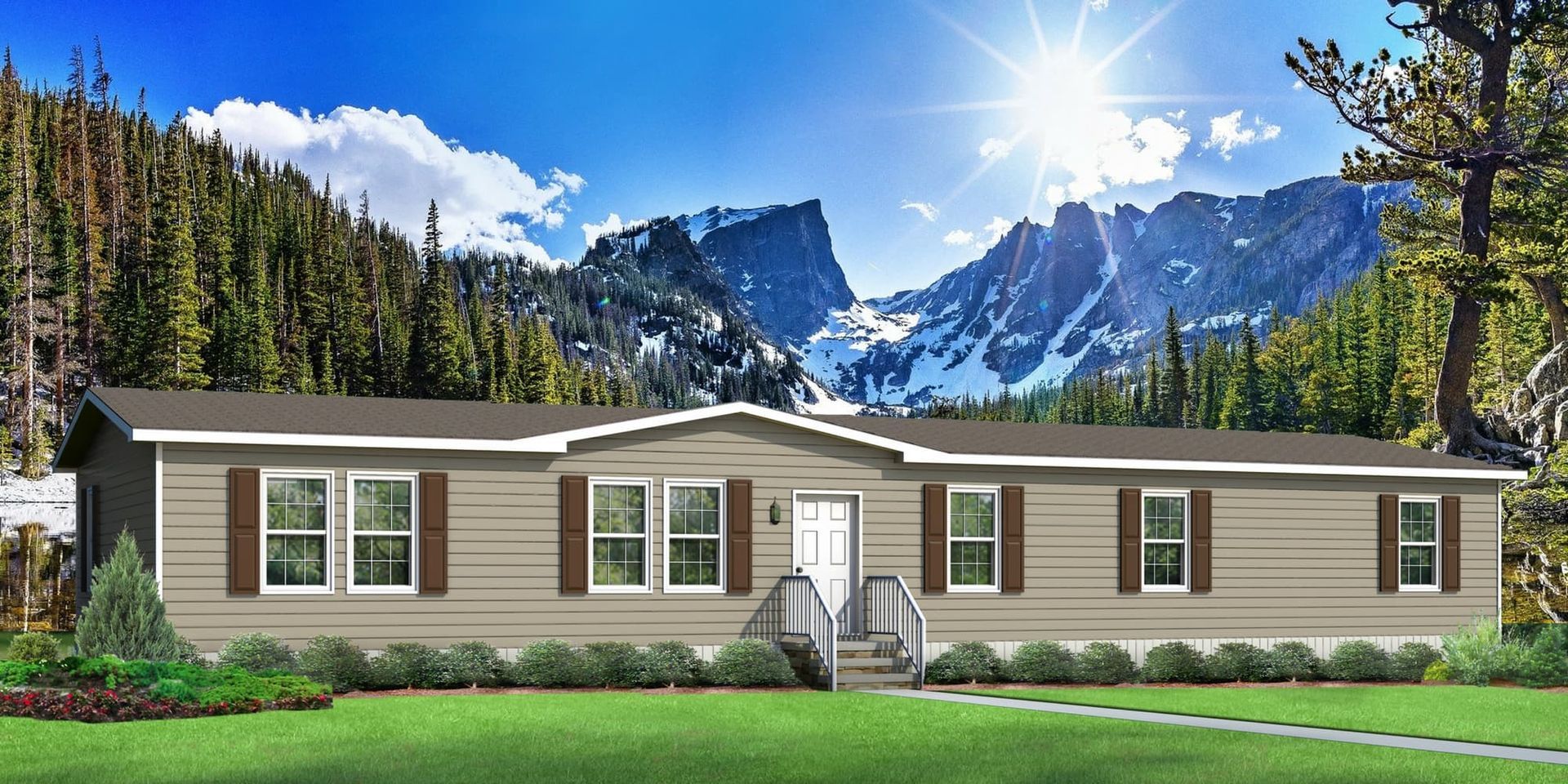 beautiful mobile home is protected with insurance