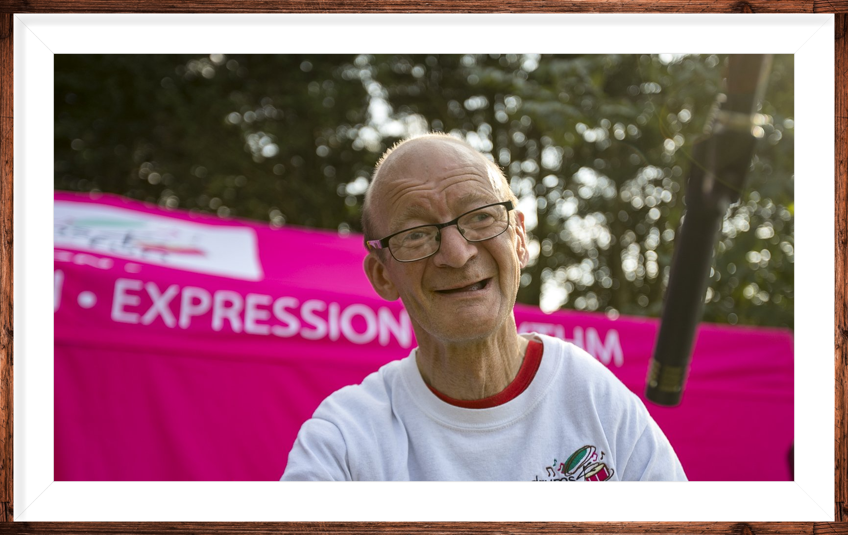 D4F Volunteer Johnathan, supported by Cathryn