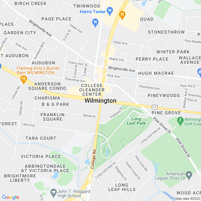 Map of business location