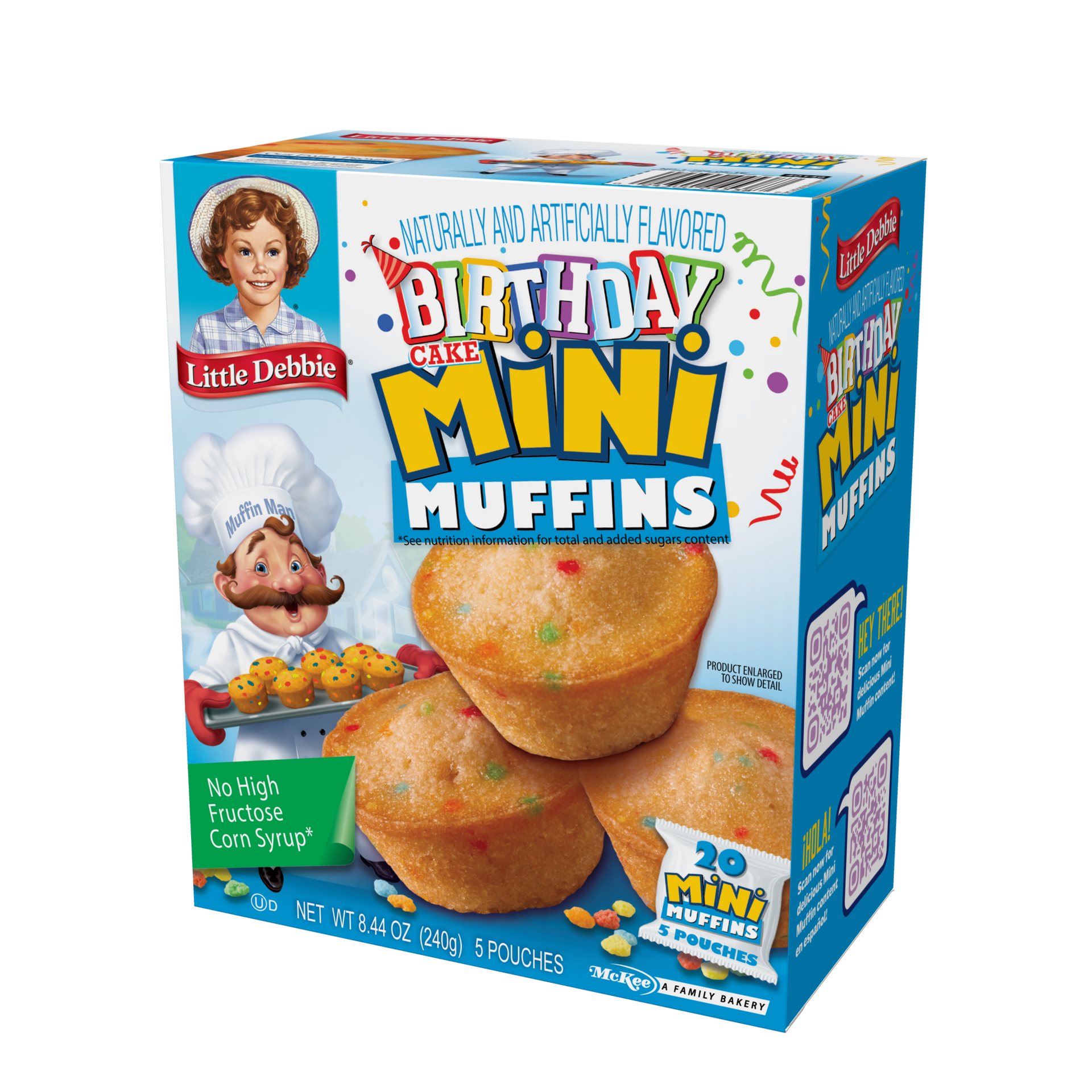 carton of birthday cake mini muffins