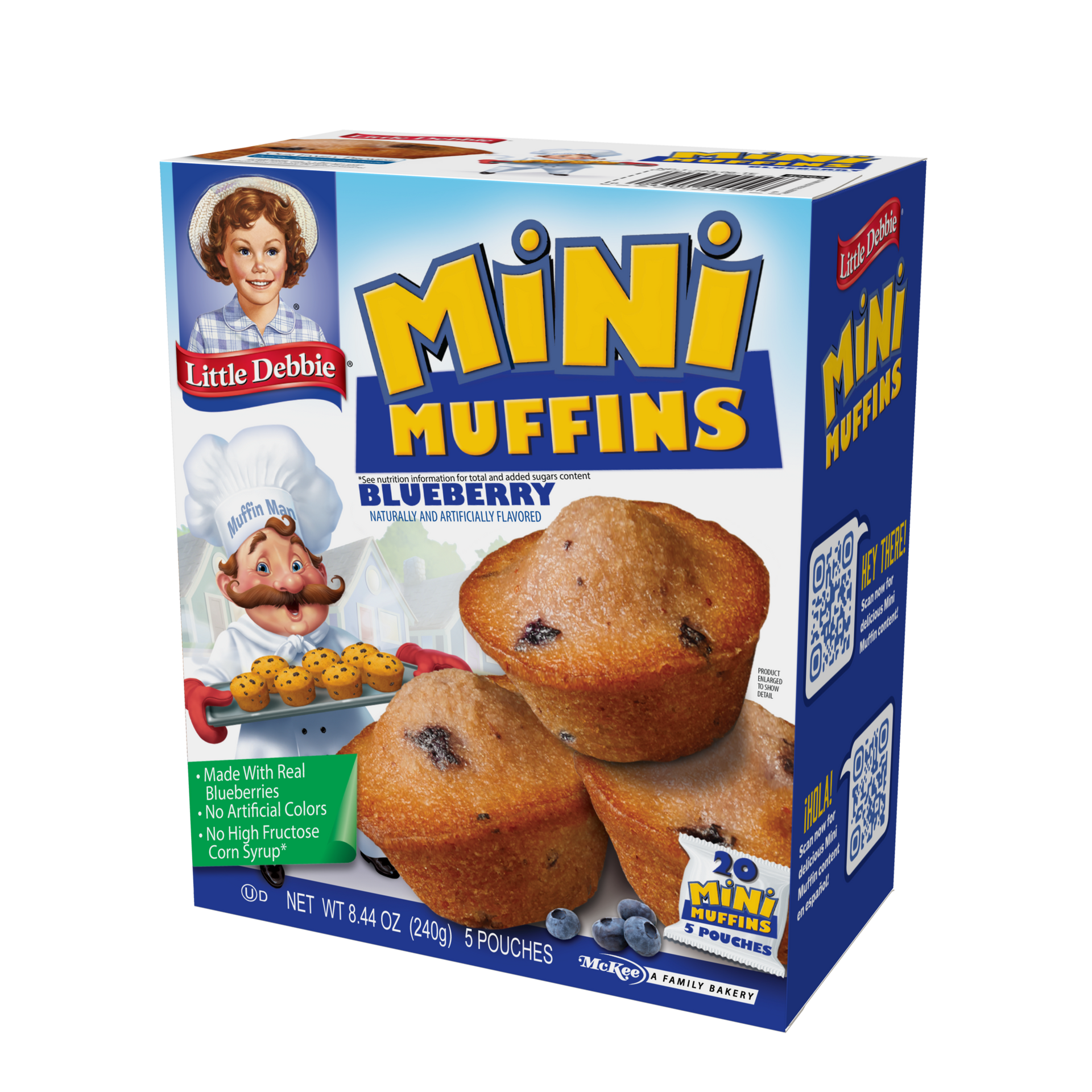 carton of blueberry mini muffins
