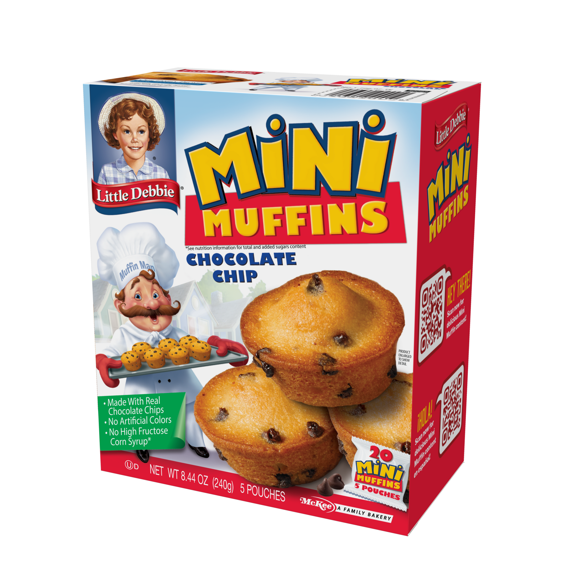 carton of chocolate chip mini muffins