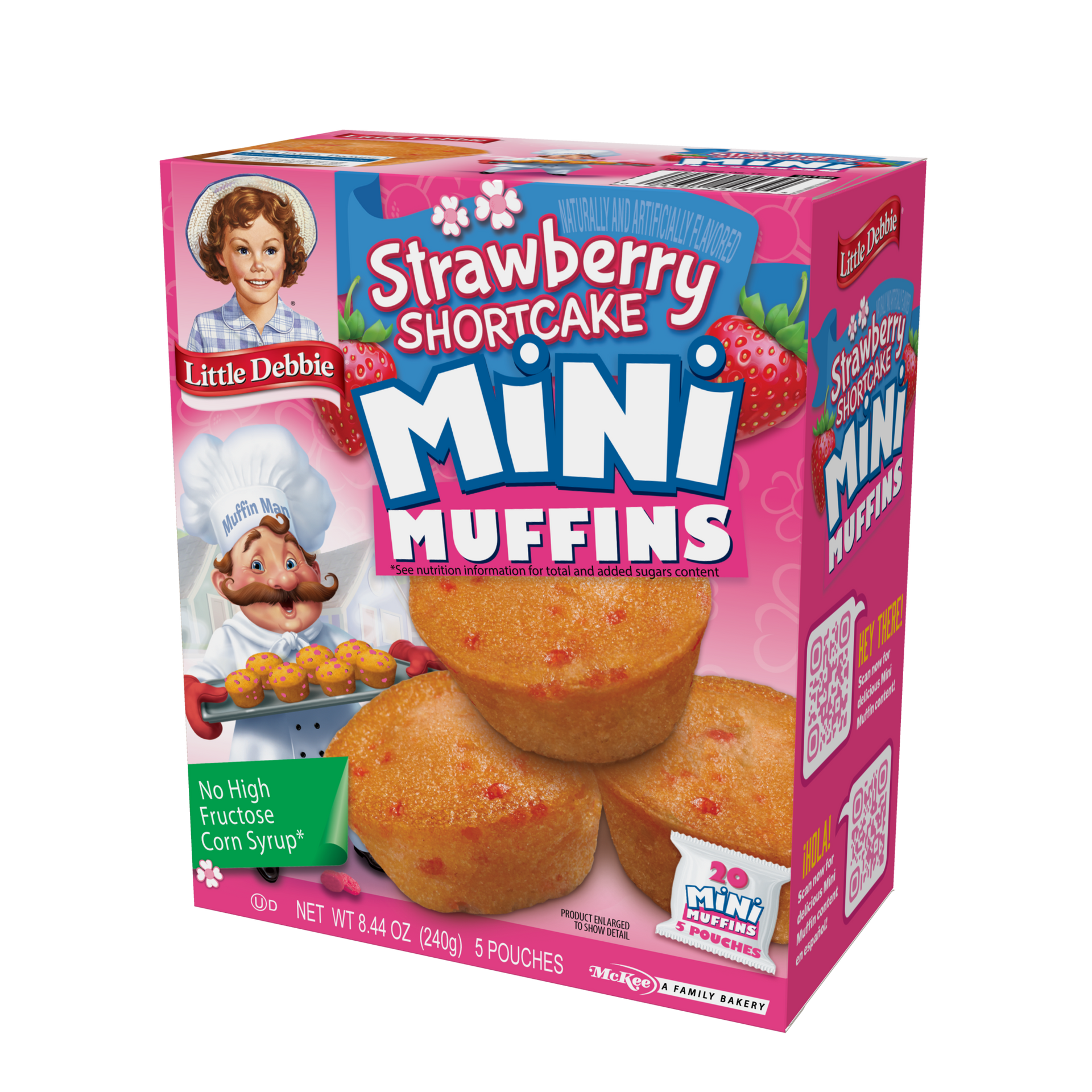 carton of strawberry shortcake mini muffins