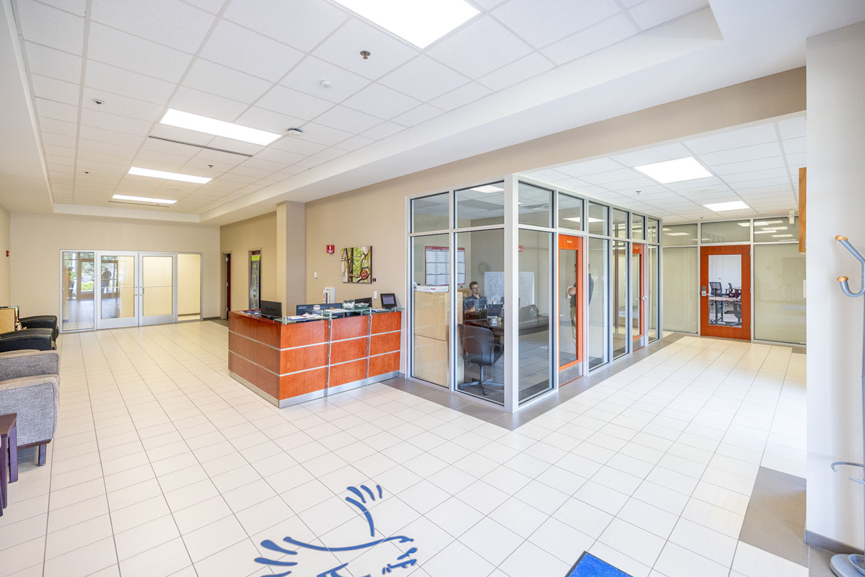 lobby room of a lab facility for brewers science