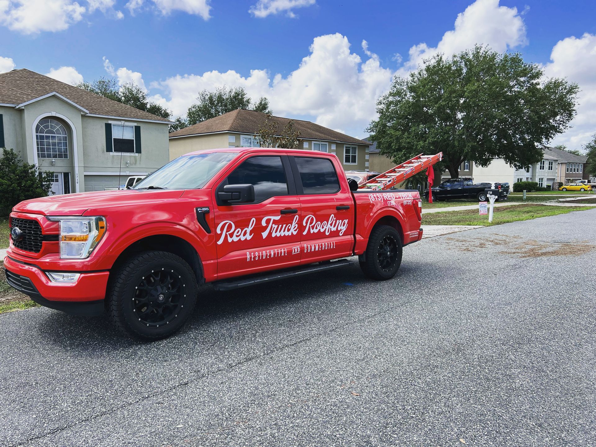 Roofing company Tampa FL: Red Truck Roofing roof inspection on a Tampa Bay home