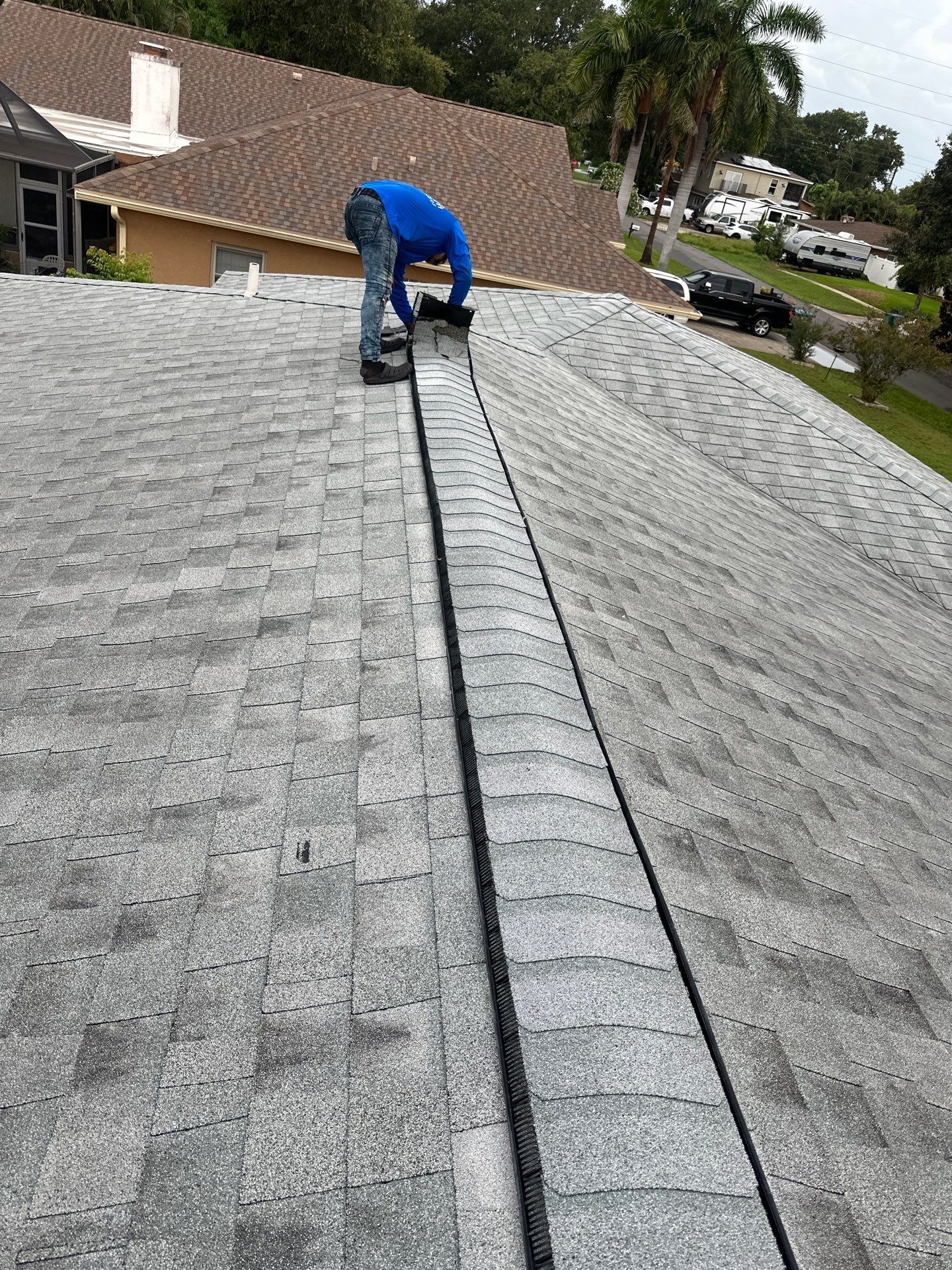 Roofing contractor Tampa FL GAF Golden Pledge warranty certificate issued to a Red Truck Roofing customer, GAF Master Elite installer