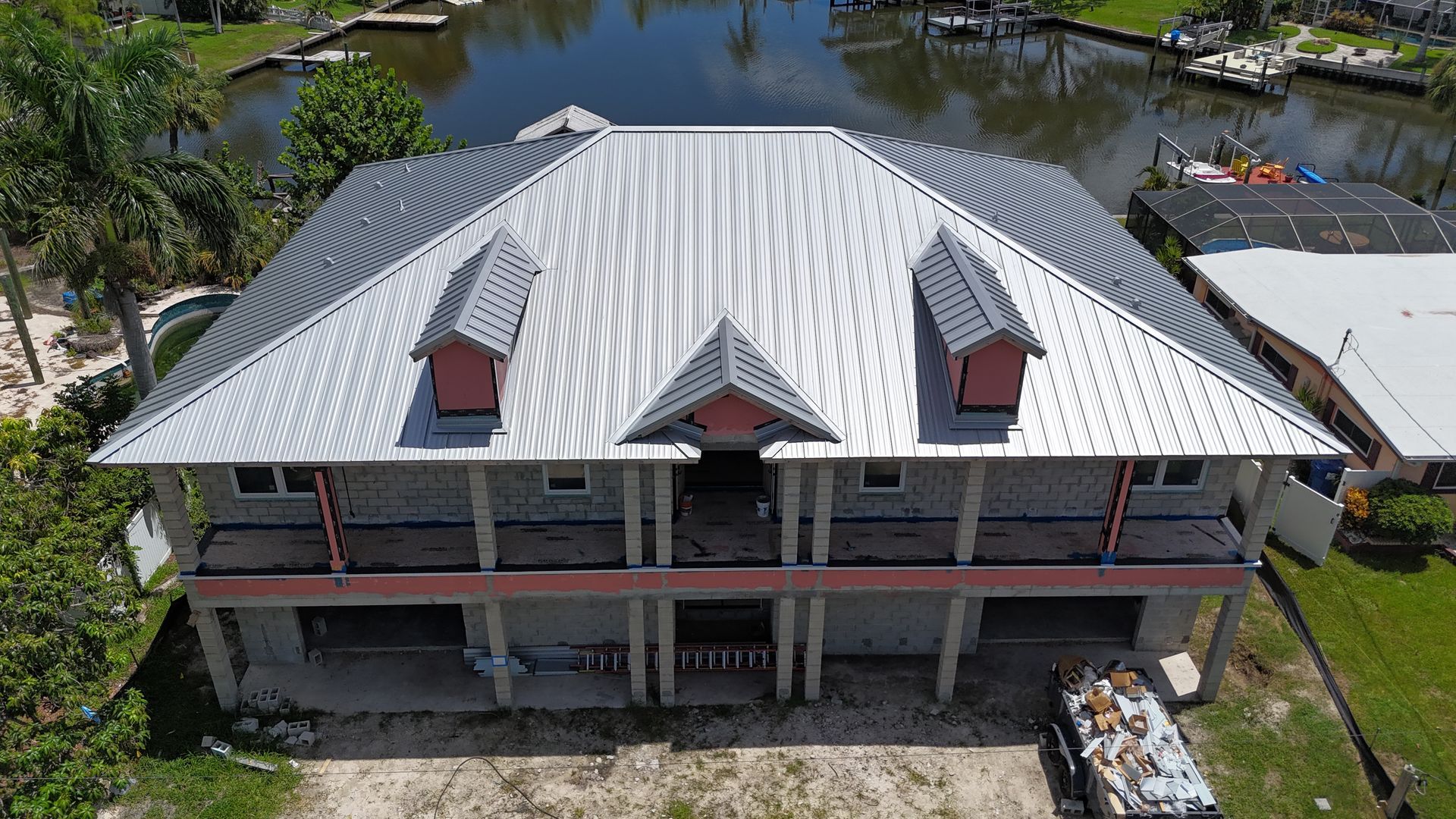 Roofing contractor Tampa FL: completed shingle roof replacement by Red Truck Roofing
