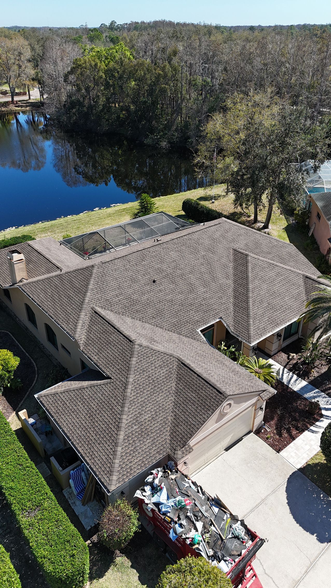 Roofing contractor Tampa FL GAF Golden Pledge warranty certificate issued to a Red Truck Roofing customer, GAF Master Elite installer