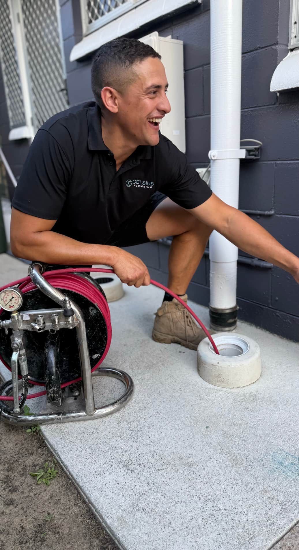 A plumber in Mountain Creek