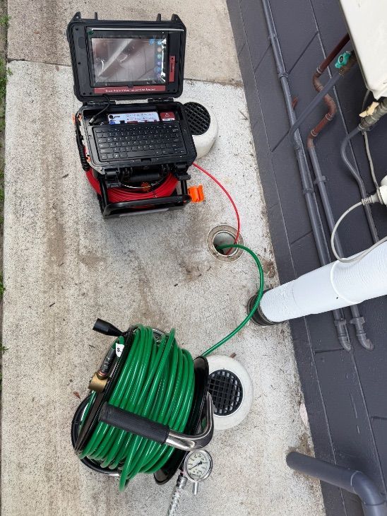 A CCTV drain camera inspection on the Sunshine Coast