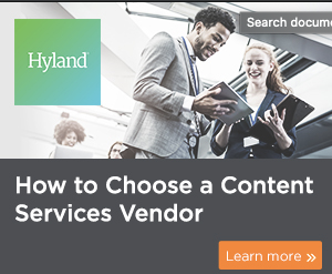 an ad for hyland shows a man and woman looking at a tablet