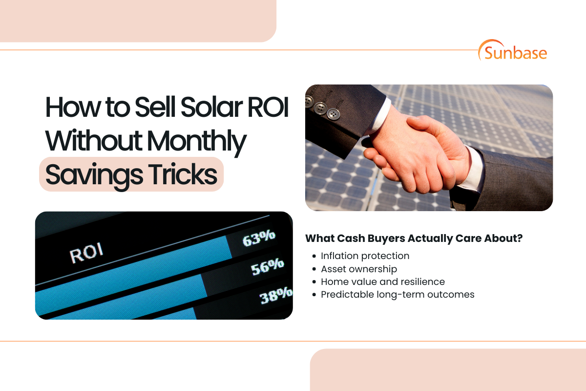 How to Sell Solar ROI Without Monthly Savings Tricks
