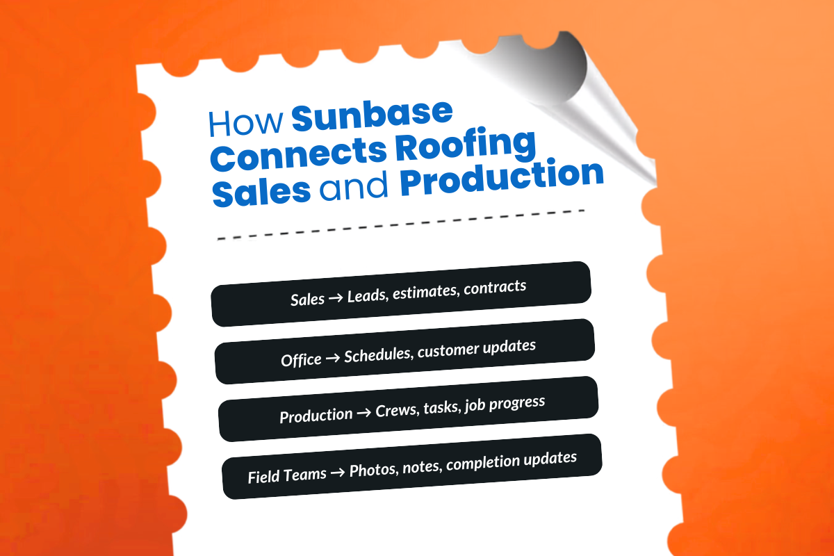 How Sunbase Combines CRM and Project Management for Growing Roofing Businesses?