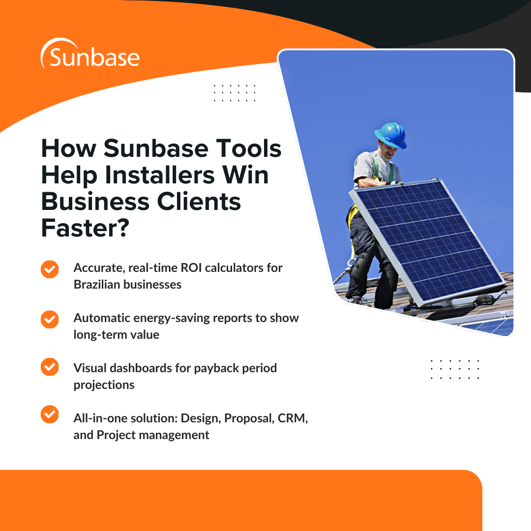 How Sunbase Tools Help Installers Win Business Clients Faster?Â