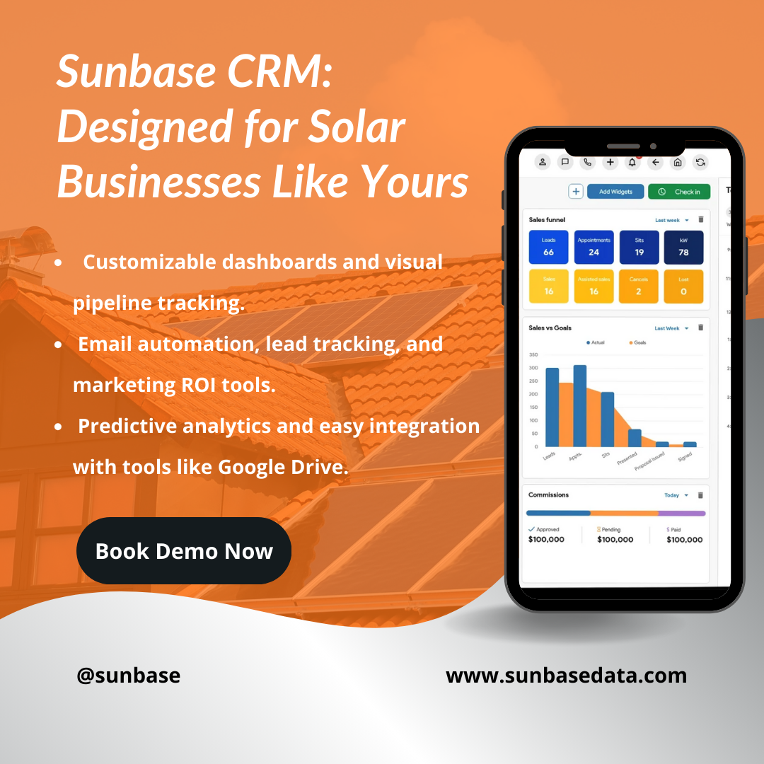 Sunbase CRM: Designed for Solar Businesses Like Yours