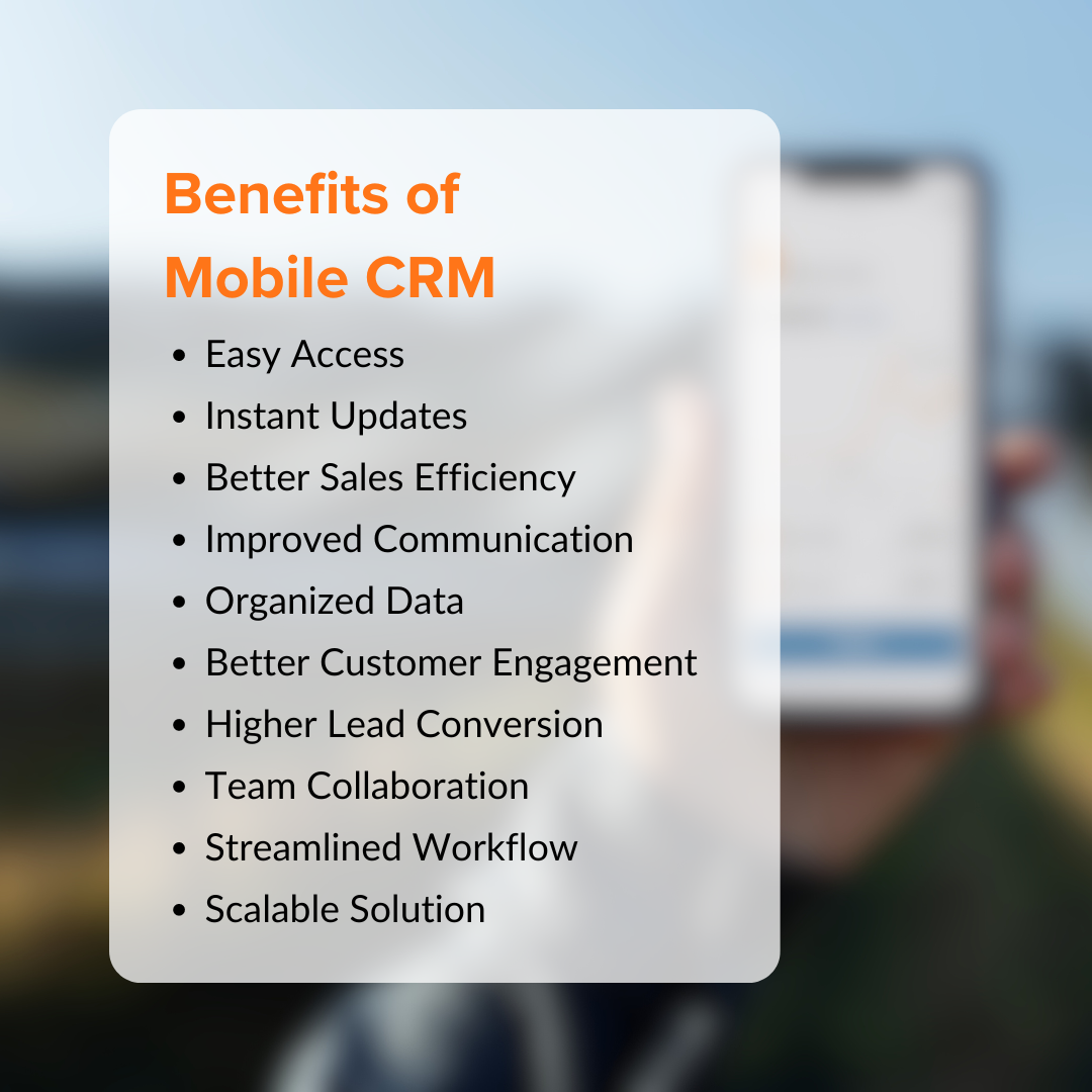 Benefits Of Mobile CRM