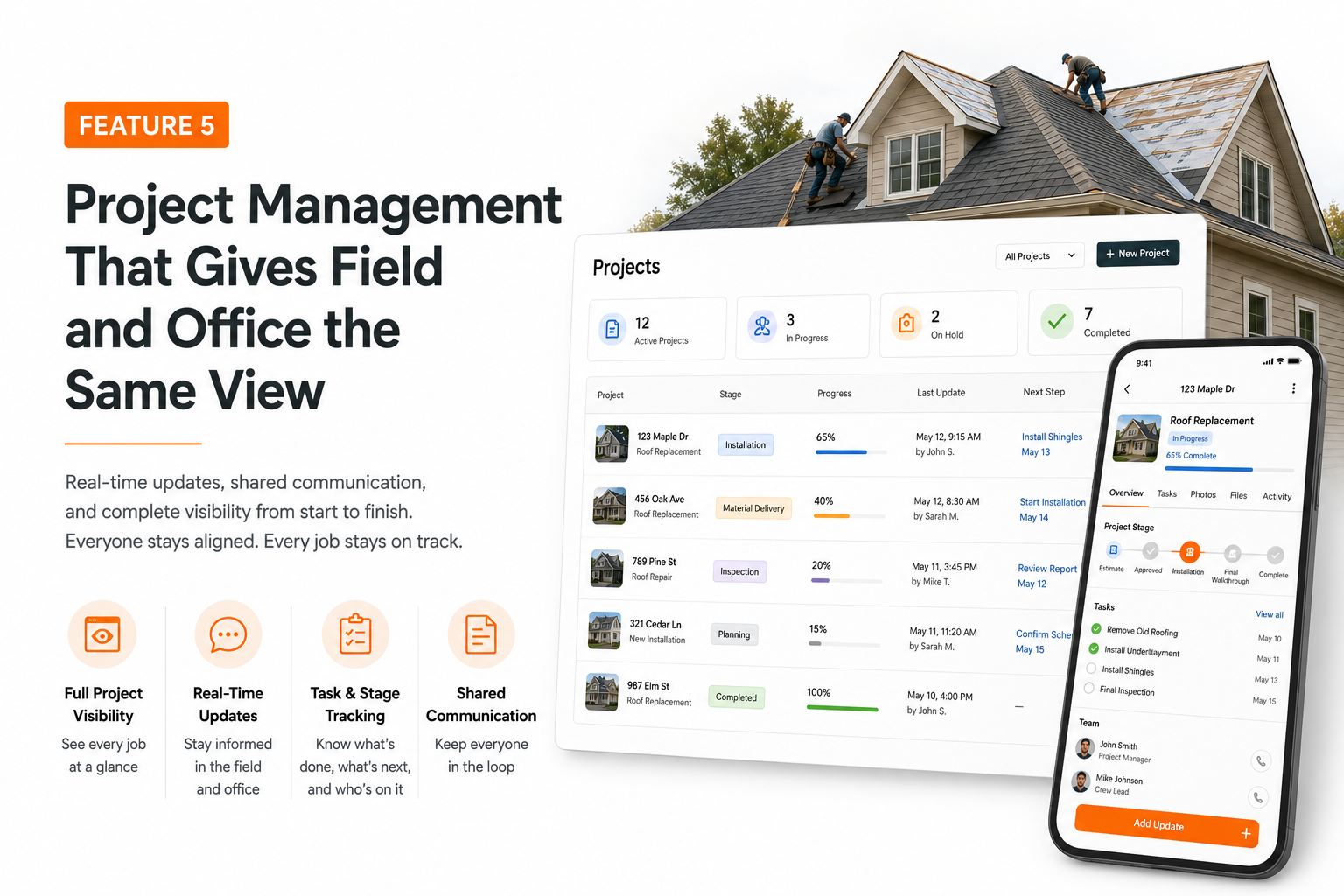 Feature 5: Project Management That Gives Field and Office the Same View