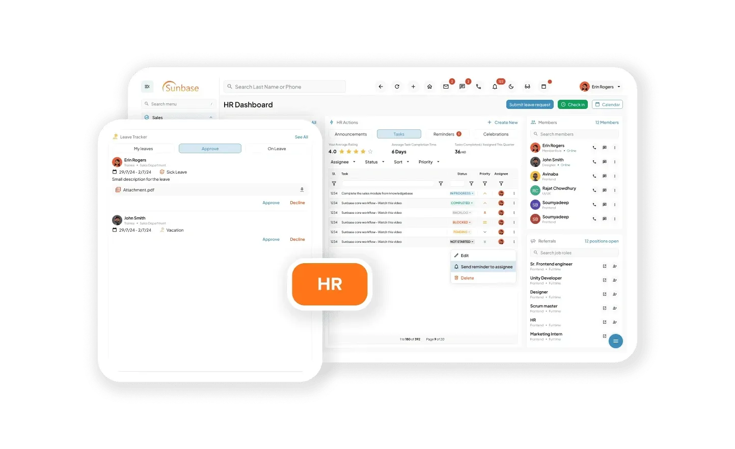 Sunbase Human Resource Management Software