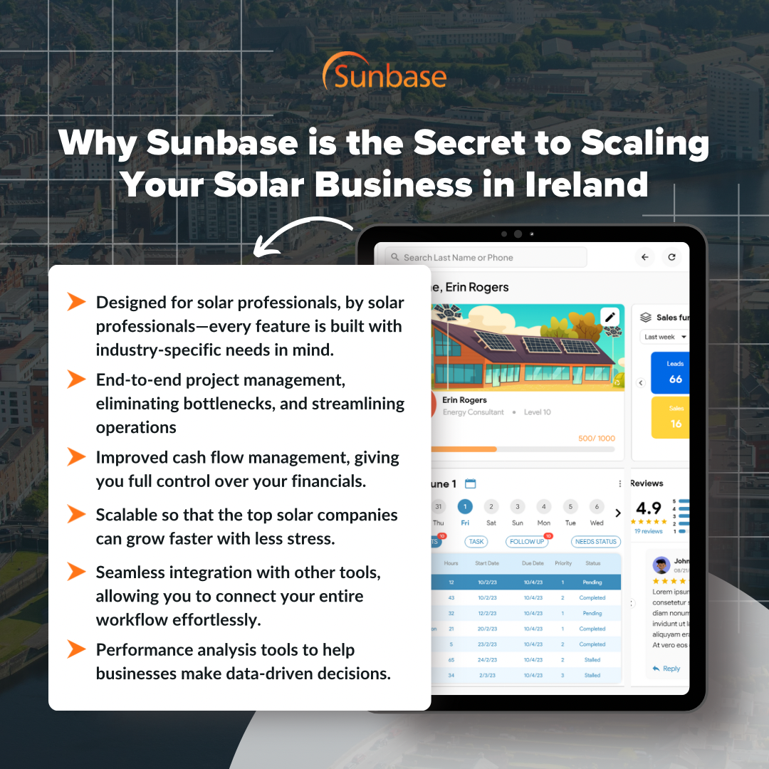 Why Sunbase is the Secret to Scaling Your Solar Business in Ireland