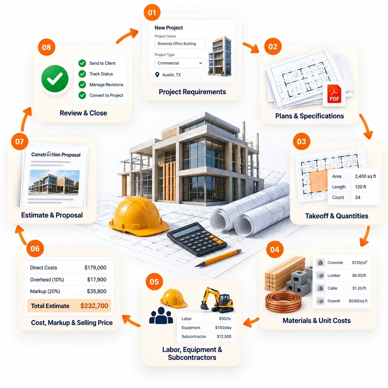Sunbase Construction Estimating Software |  QUANTITIES & COSTING