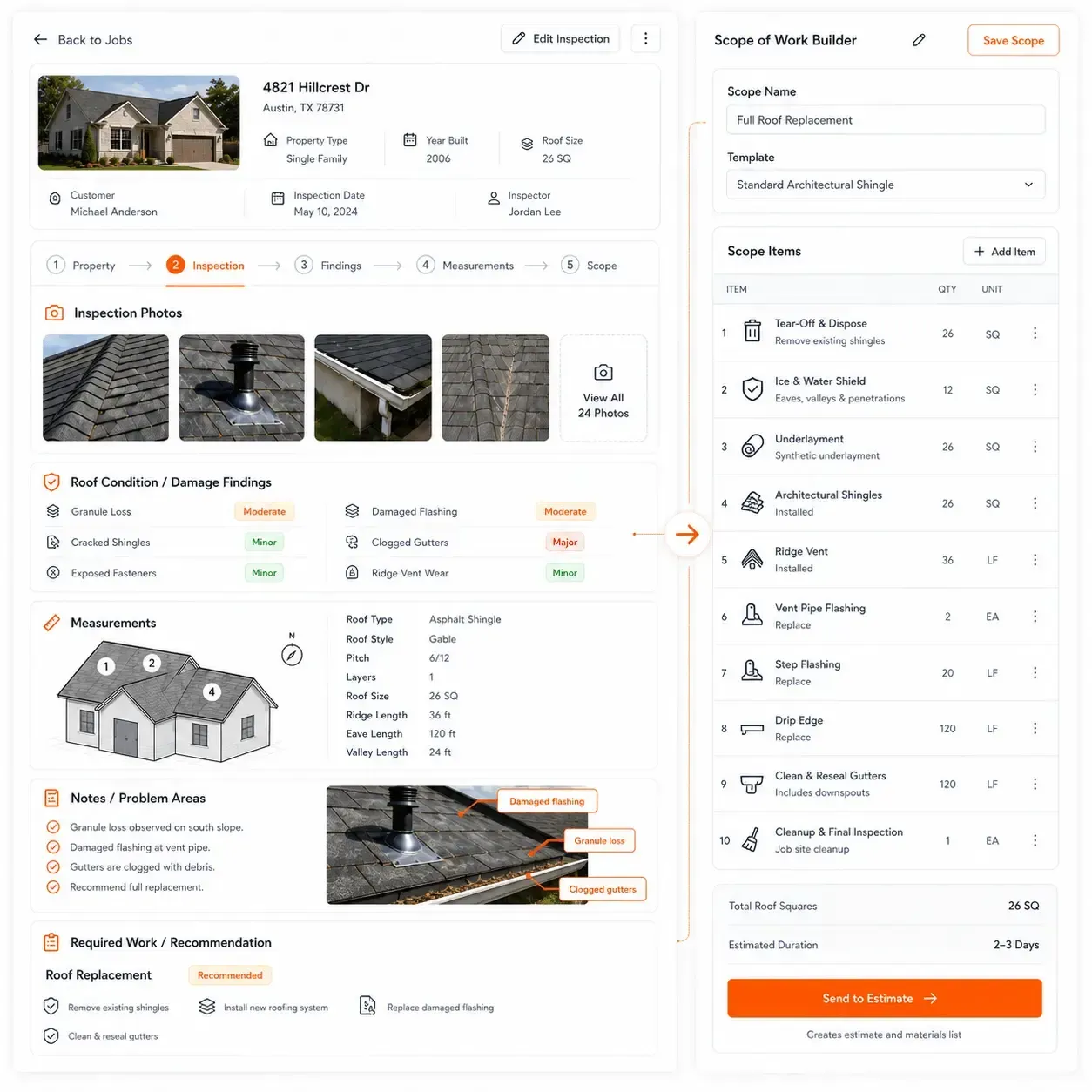 Sunbase Roofing Software