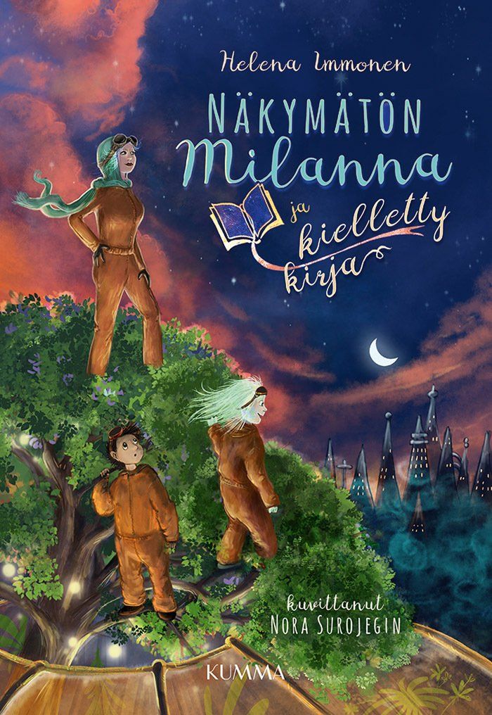 Näkymätön Milanna ja kielletty kirja, kansikuva
