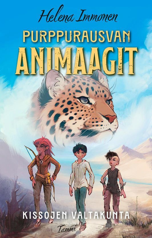 Purppurausvan Animaagit ja kissojen valtakunta, kirjan kansi