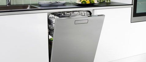 dishwasher opened slightly
