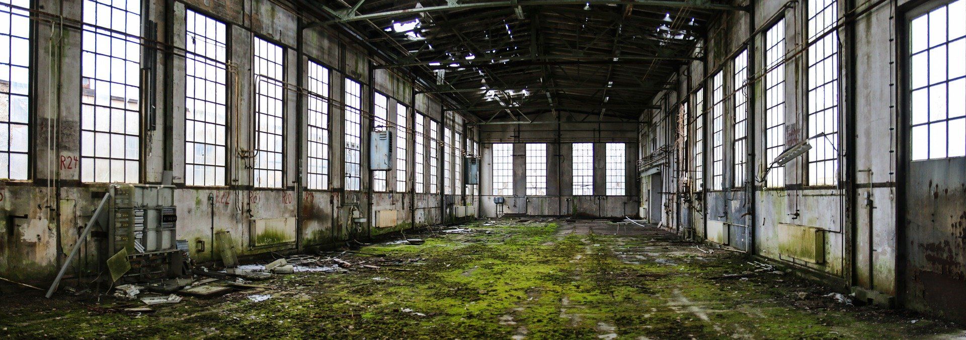 pixabay, lizenzfrei Industrieruine, alte Gewerbehalle