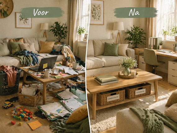 Voor en na inzet Professional Organizor