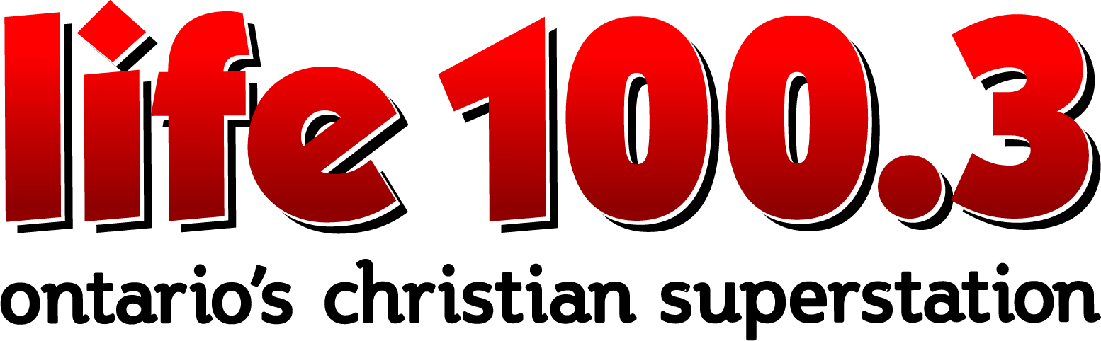 The logo for life 100.3 ontario 's christian superstation