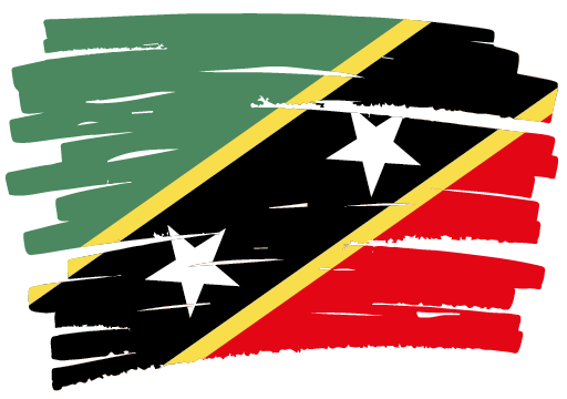 A brush stroke of the flag of saint vincent and the grenadines