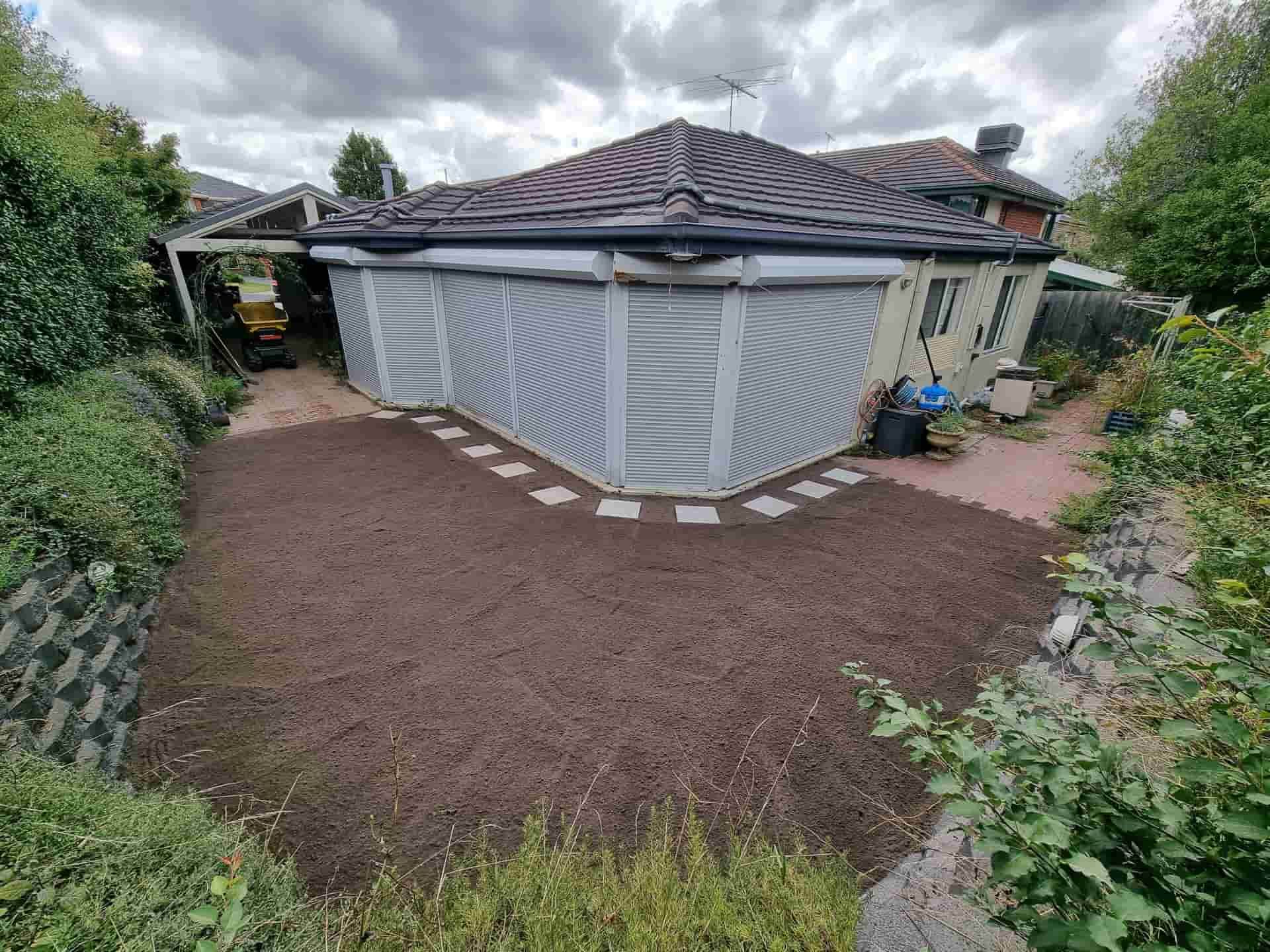 Backyard With House and Patio — All Over Pool Removals in Templestowe, VIC