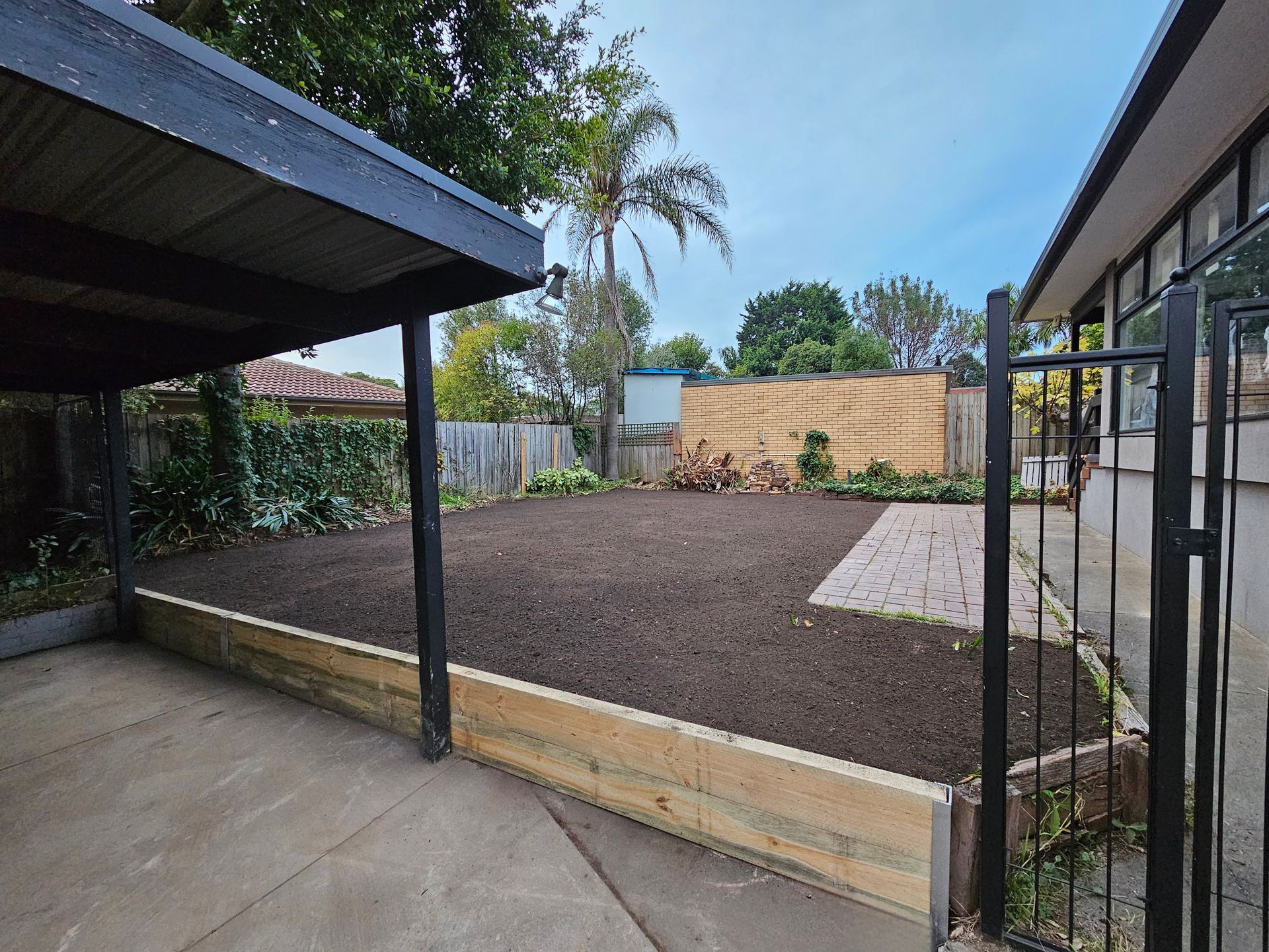 Backyard With Freshly Tilled Soil — All Over Pool Removals in Chadstone, VIC