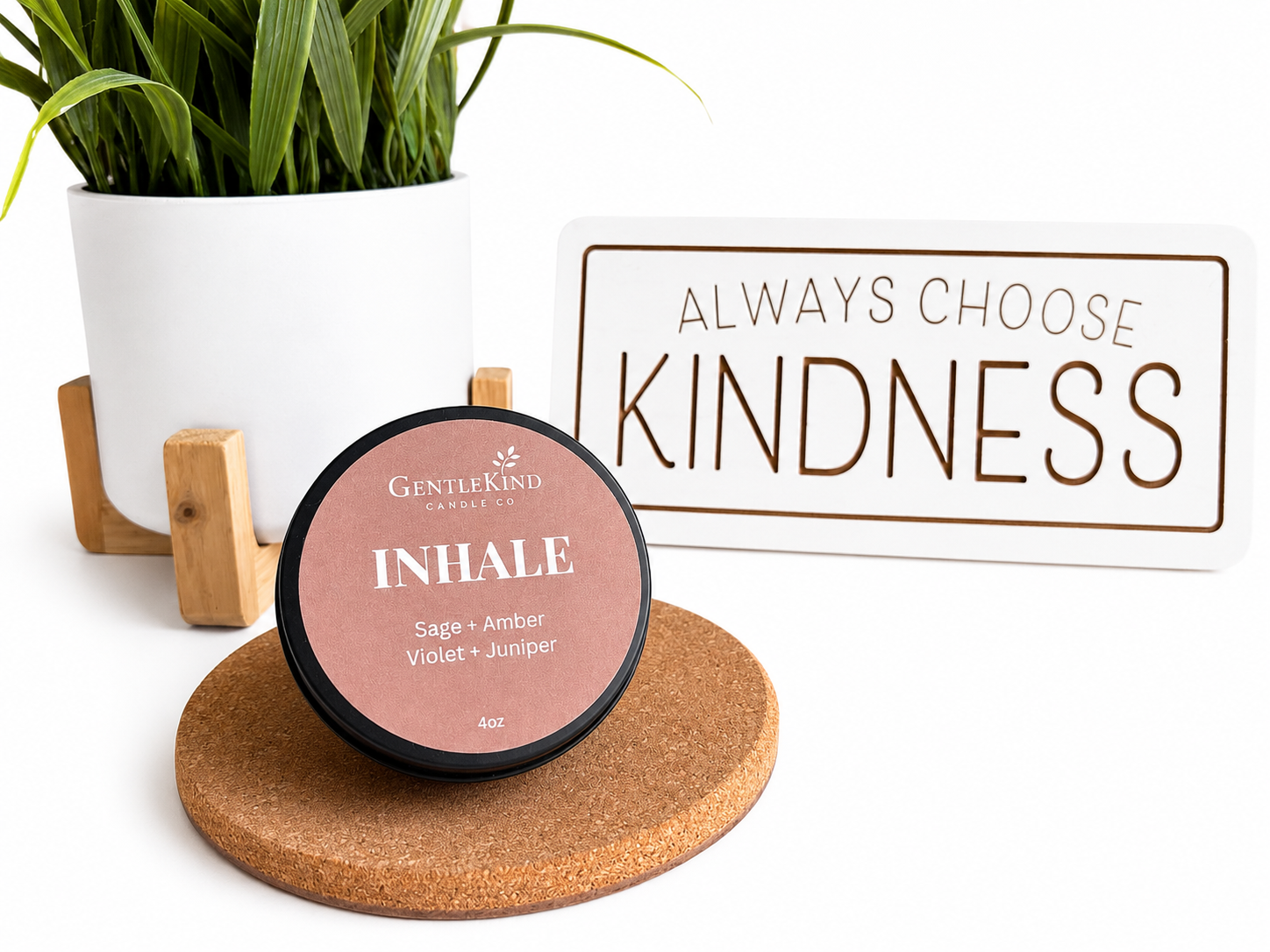 Inhale Candle Tin