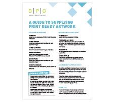 Supply Artwork to BPG — Wetherill Park, NSW — Bright Print Group